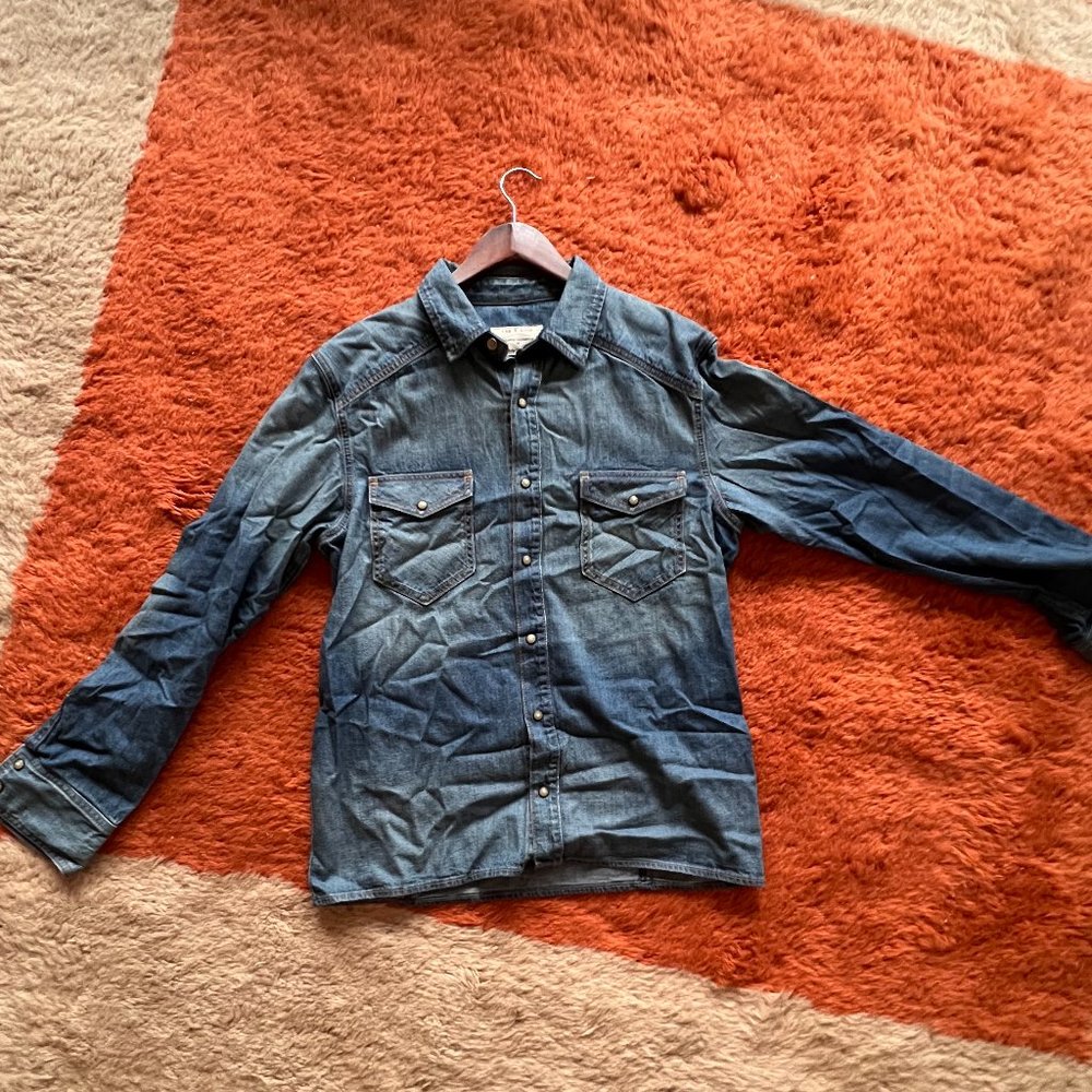 rag & bone | denim button up | men's size M